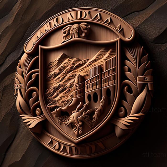 3D model Andorra Principality of Andorra (STL)